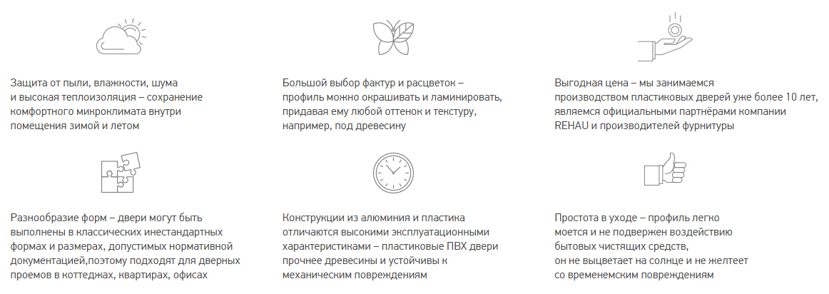 Пластиковые двери - преимущества